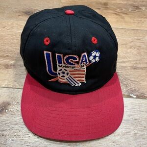 1994 USA World Cup Vintage Cap - Black and Red